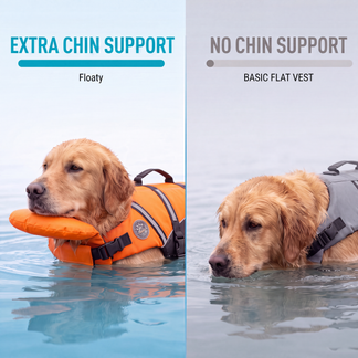 floaty - dog life jacket with chinlift™ head rest – Yappy Paw